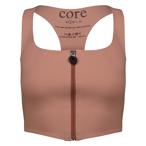 Empower Zip Bra - Cameo, XS